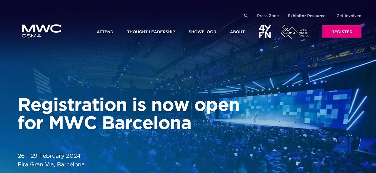 Trang thông tin GSMA chính thức xác nhận ngày diễn ra sự kiện MWC 2024