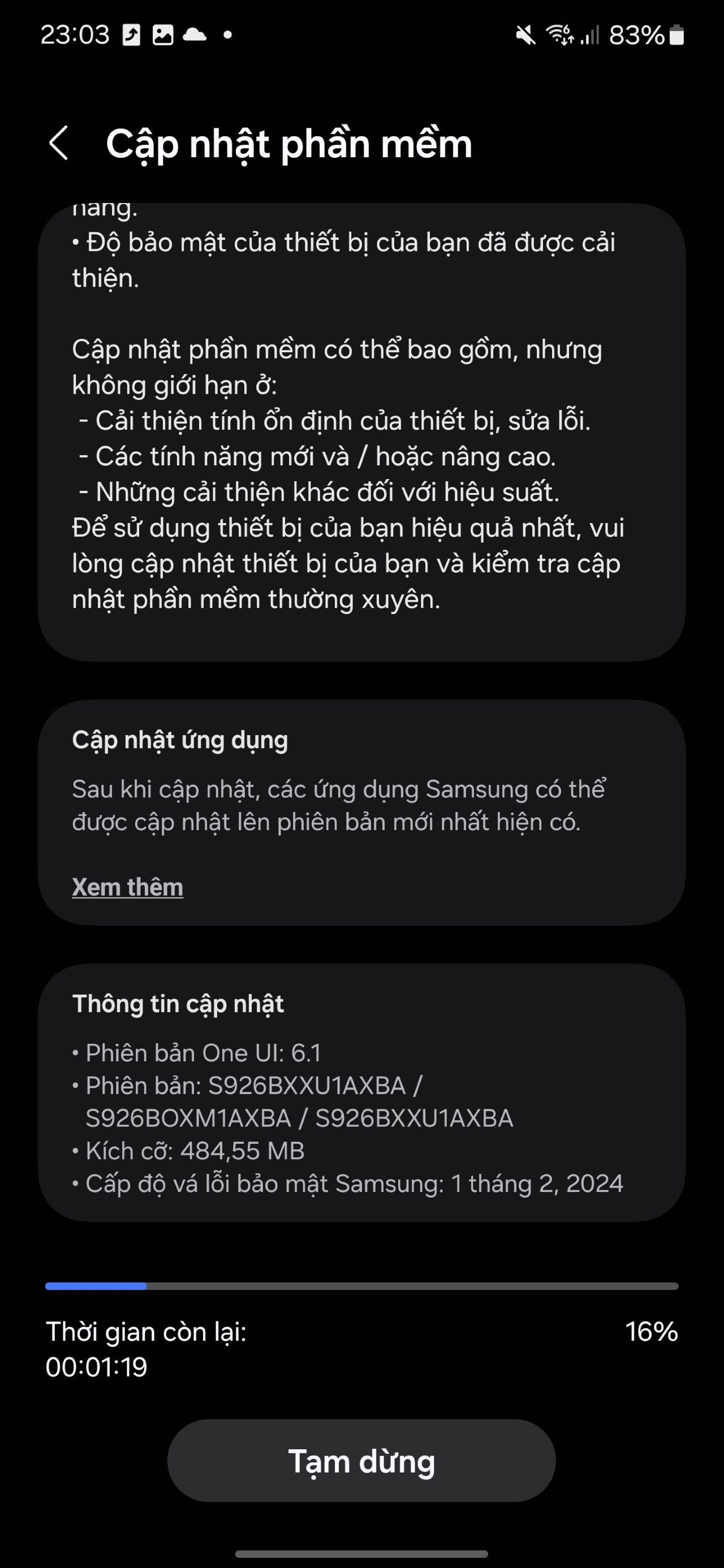 Người dùng Galaxy S24 Series tại Việt Nam hiện đã có thể tải xuống và cài đặt bản cập nhật quan trọng này
