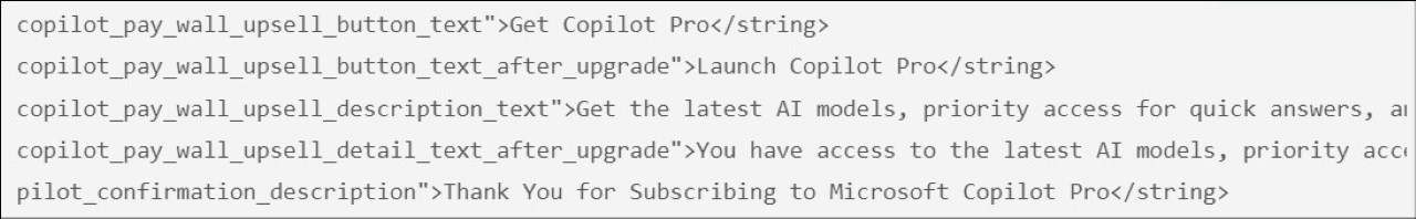 Phần mã trong Microsoft Edge Canary cho thấy sắp có Copilot Pro Phần mã trong Microsoft Edge Canary cho thấy sắp có Copilot Pro