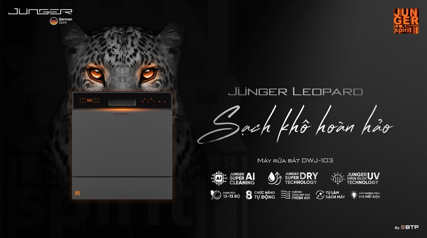 Máy rửa bát Junger Leopard đến từ Đức