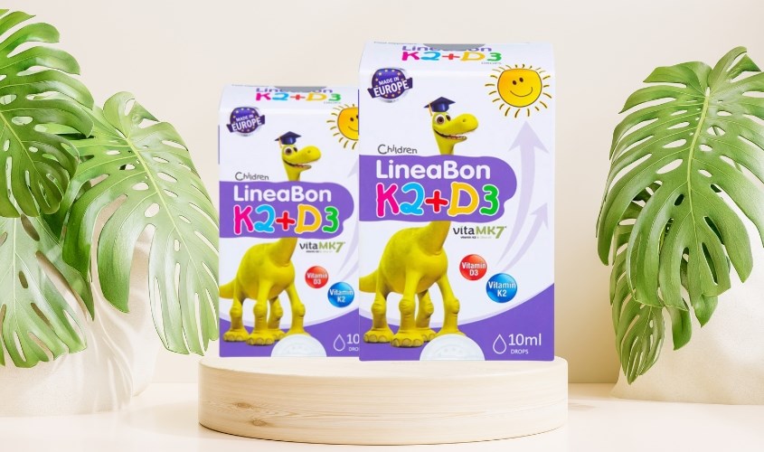Siro LineaBon K2+D3 hỗ trợ hấp thu canxi 10 ml (từ 0 tháng)