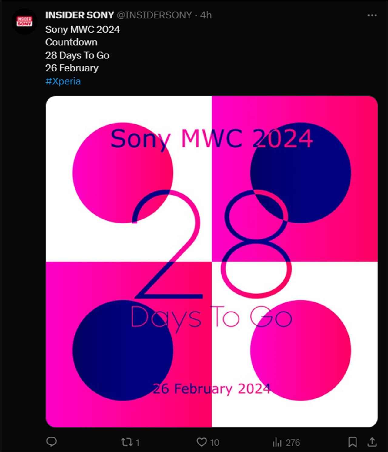 Hình ảnh poster Sony sẽ cho ra mắt Xperia 1 VI tại sự kiện MWC sắp tới