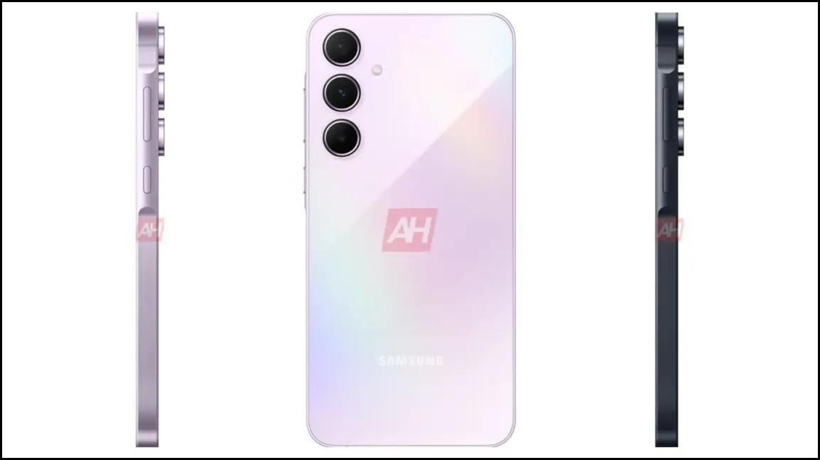 Hình ảnh render được cho là của Galaxy A55