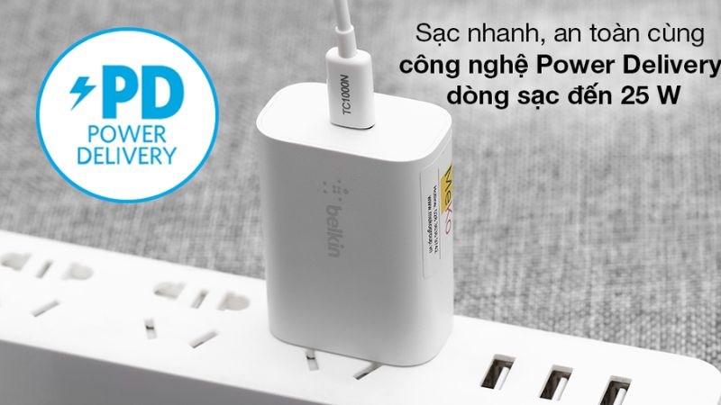 H&atilde;ng Belkin đ&atilde; trang bị c&ocirc;ng nghệ sạc nhanh tiến tiến trong sản phẩm
