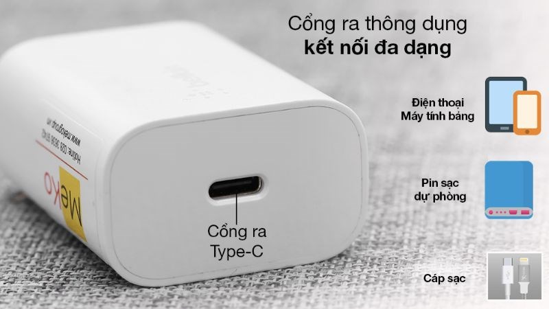 Thiết kế sạc nhỏ gọn, tiện lợi, dễ mang theo