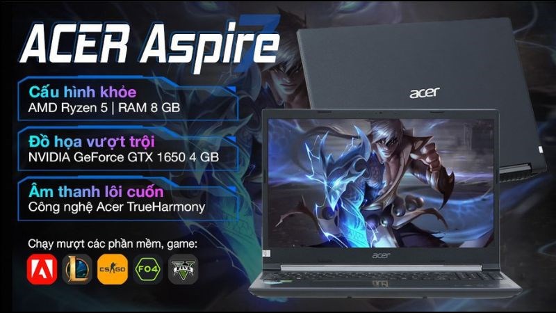 Cấu hình tốt mượt mà, đáp ứng tốt nhu cầu đa nhiệm Cấu hình tốt mượt mà, đáp ứng tốt nhu cầu đa nhiệm