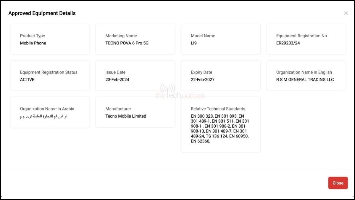Tecno Pova 6 Pro sẽ được ra mắt ở sự kiện MWC 2024 sắp tới