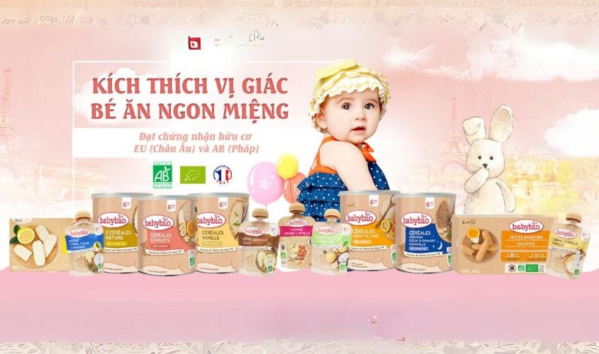 Các sản phẩm thương hiệu Babybio đạt tiêu chuẩn chứng nhận hữu cơ 100% Các sản phẩm thương hiệu Babybio đạt tiêu chuẩn chứng nhận hữu cơ 100%