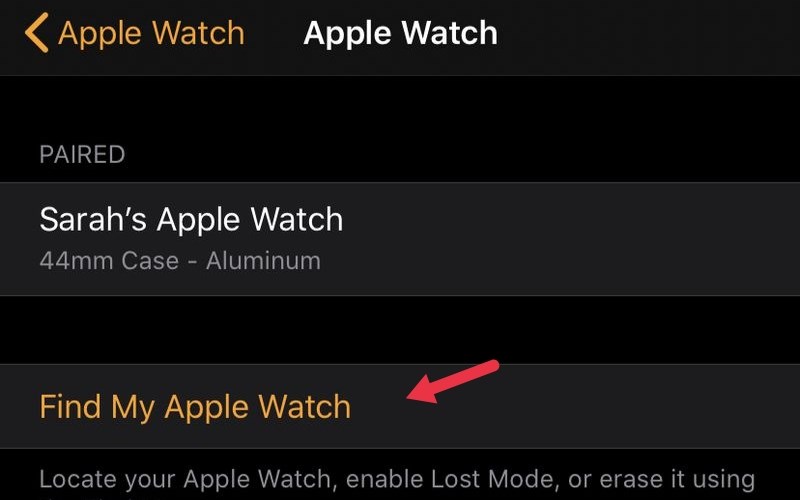 V&agrave;o Find My Watch