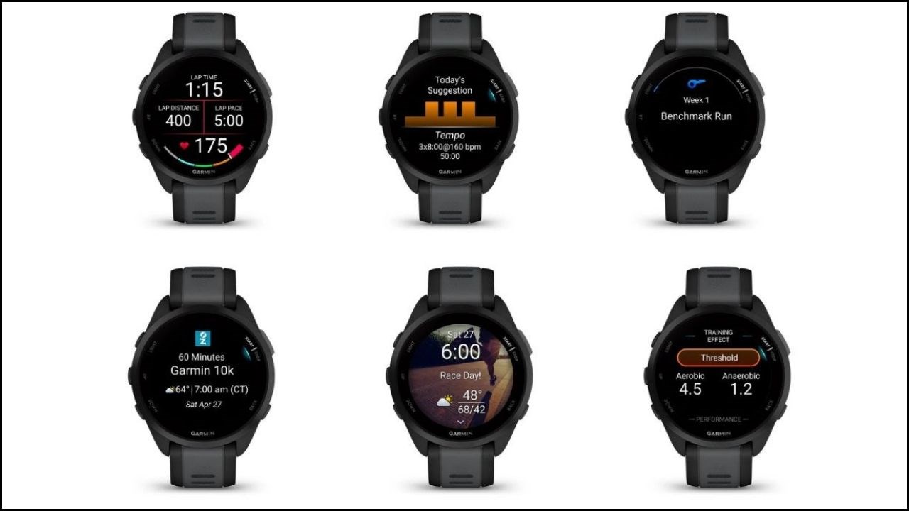 Garmin Forerunner 165 hỗ trợ rất nhiều chế độ luyện tập thể thao