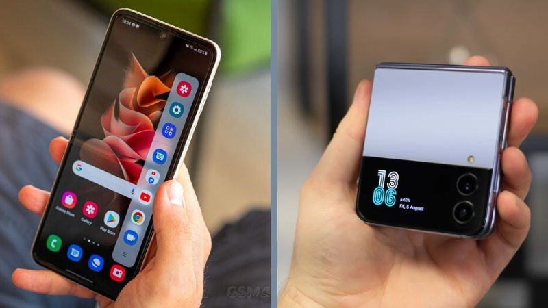 M&agrave;n h&igrave;nh ch&iacute;nh v&agrave; phụ của Galaxy Flip4