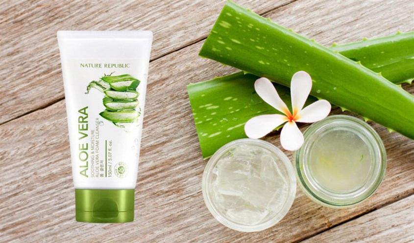 Sữa rửa mặt chiết xuất Lô Hội Nature Republic Soothing & Moisture