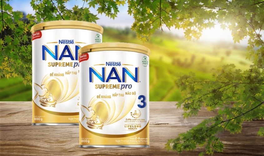 Sữa bột NAN Supremepro số 3 800g (2 - 6 tuổi) dành cho trẻ dị ứng đạm sữa bò