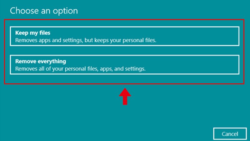 Bạn c&oacute; thể chọn 1 trong 2 t&ugrave;y chọn ph&ugrave; hợp