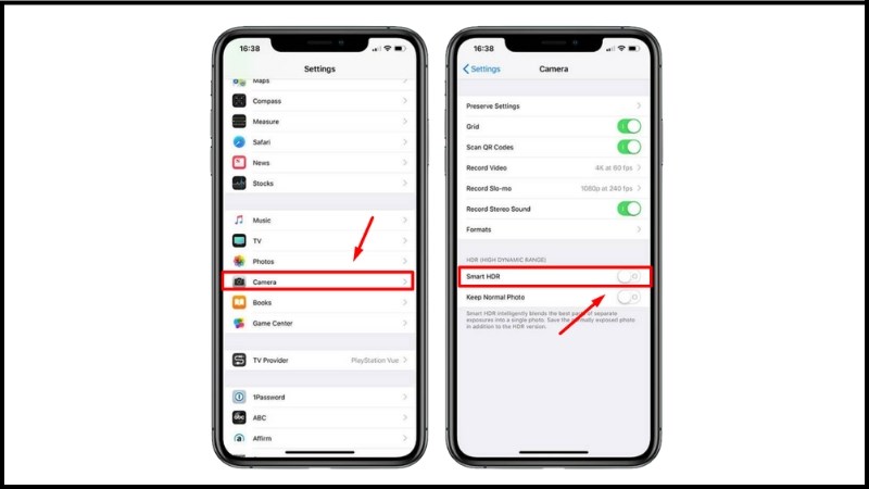 C&aacute;ch tắt Smart HDR tr&ecirc;n iPhone