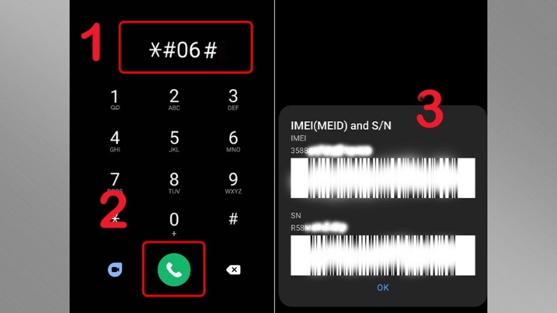 Check IMEI để kiểm tra chất lượng Samsung S7