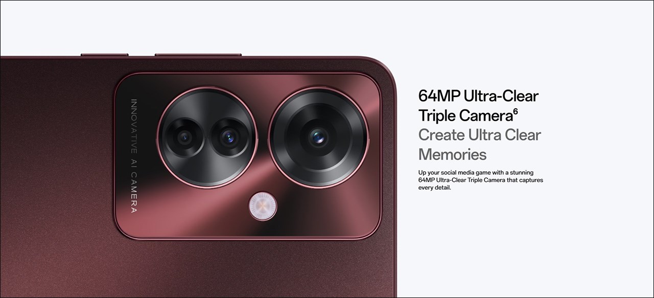 OPPO F25 Pro được trang bị camera chính 50 MP 