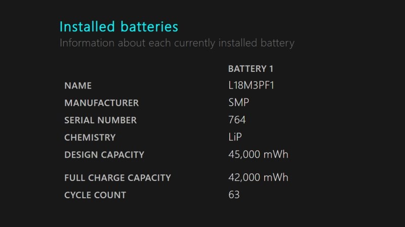 Kiểm tra t&igrave;nh trạng pin