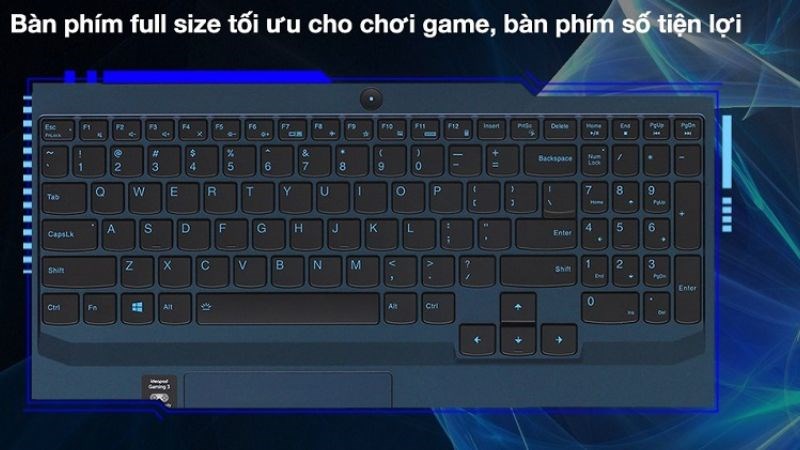Laptop Lenovo IdeaPad Gaming 3 c&oacute; thiết kế b&agrave;n ph&iacute;m ph&ugrave; hợp chơi game