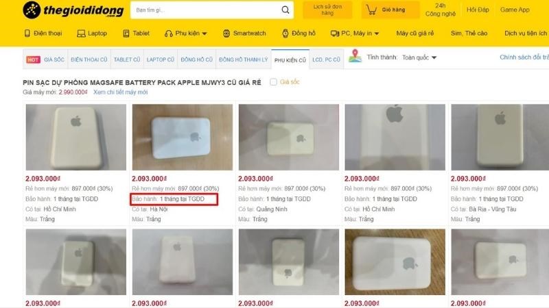 Ch&iacute;nh s&aacute;ch bảo h&agrave;nh tại Thế Giới Di Động