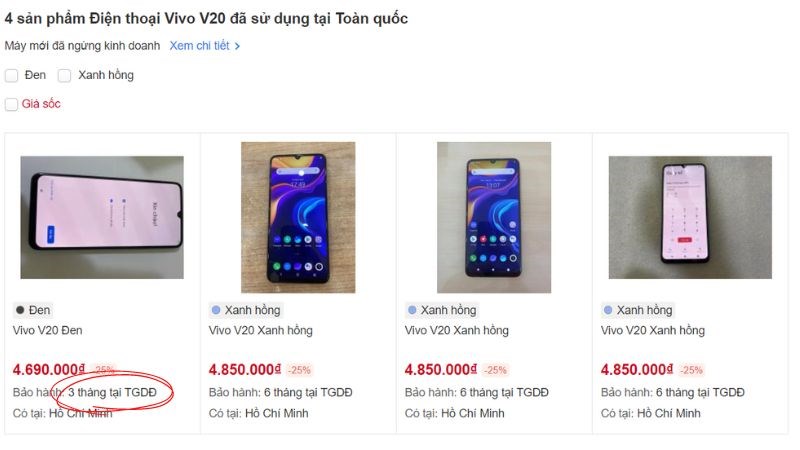 Chính sách bảo hành tại TGDĐ Chính sách bảo hành tại TGDĐ