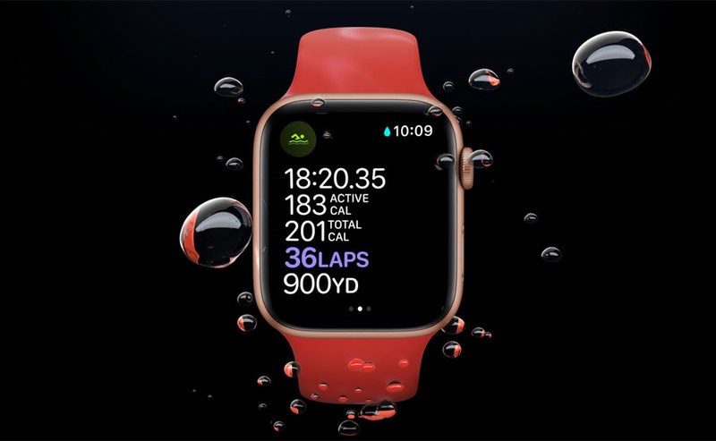 Khả năng chống nước với c&ocirc;ng nghệ WR50 đ&ecirc;n từ Apple Watch SE GPS