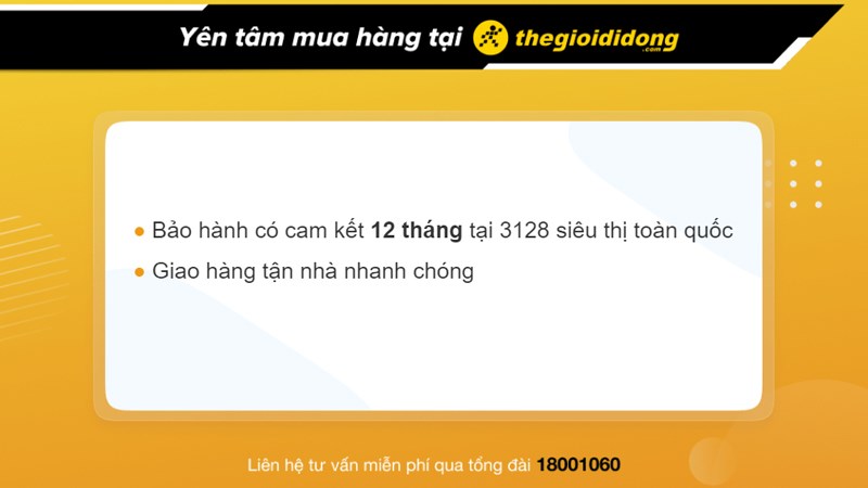 Chính sách bảo hành tại Thế Giới Di Động