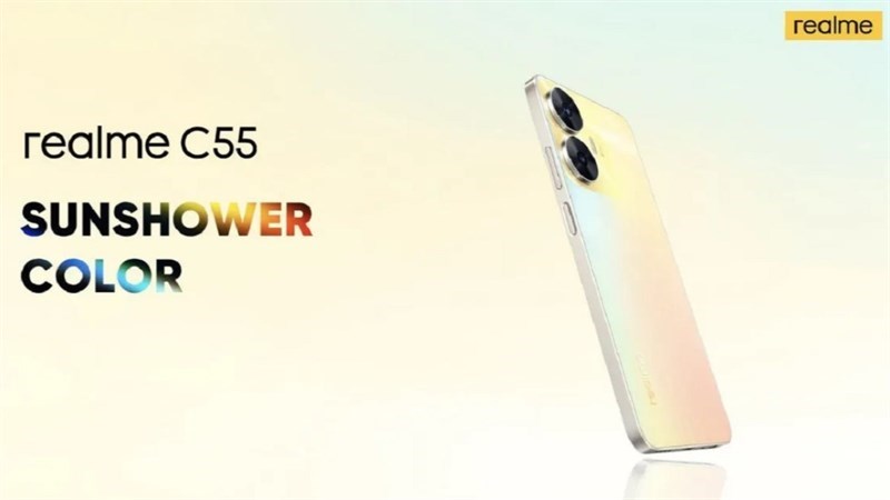 Realme C55 đang g&acirc;y hứng th&uacute; với m&agrave;u sắc mới