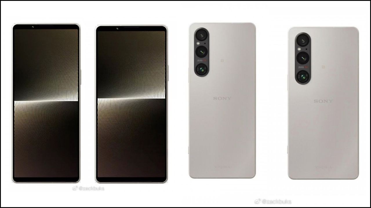 Ảnh render cho thấy thiết kế có phần ngắn và rộng hơn của Xperia 1 VI so với thế hệ tiền nhiệm