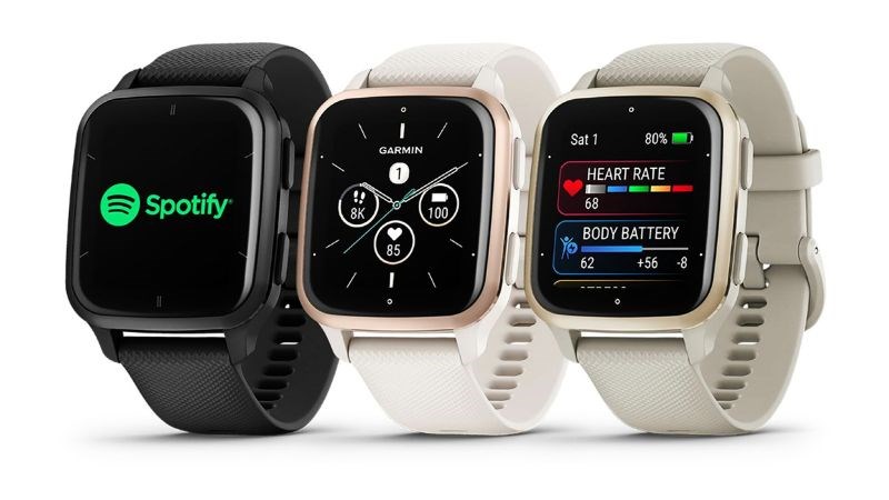 Garmin Venu SQ 2 v&agrave; SQ 2 Music - hỗ trợ lưu trữ b&agrave;i h&aacute;t v&agrave; kết nối với Spotify
