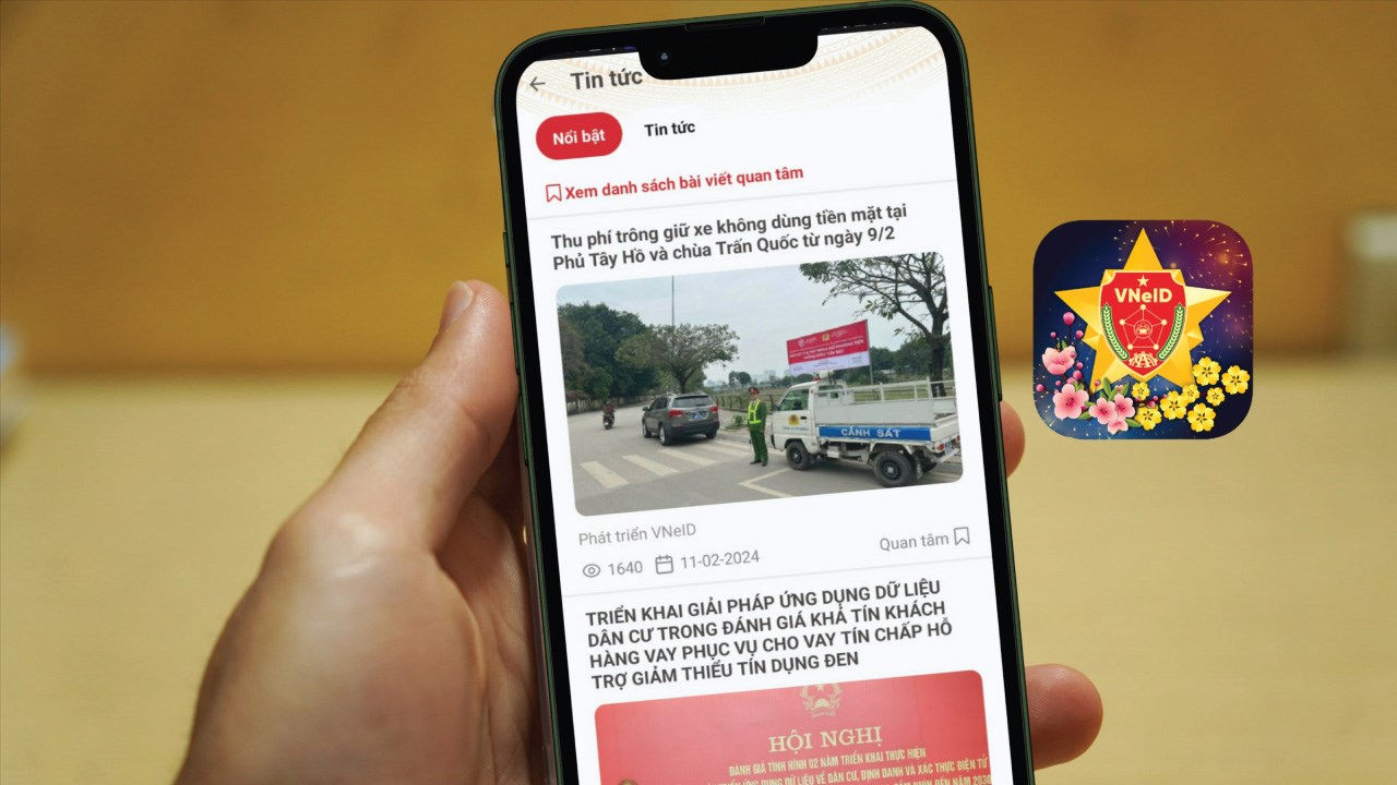 Cách đọc báo xem tin tức trên VNeID 