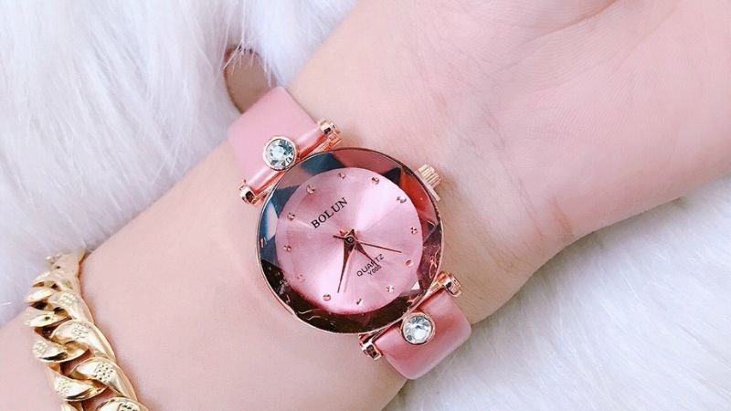 Đồng hồ Bolun nữ mặt tr&ograve;n
