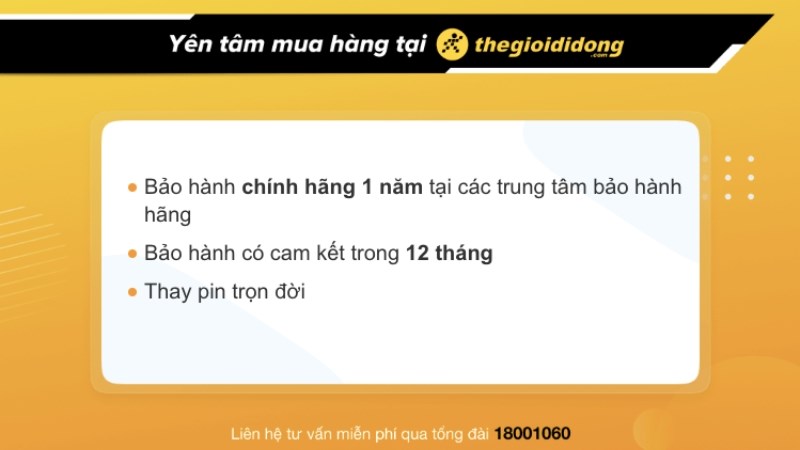 Chính sách bảo hành đồng hồ tại TGDĐ Chính sách bảo hành đồng hồ tại TGDĐ