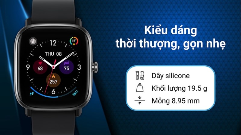 Đồng hồ c&oacute; thiết kế mỏng nhẹ, thời thượng c&ugrave;ng khối lượng nhẹ 