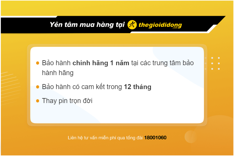 Yên tâm mua hàng tại thegioididong.com Yên tâm mua hàng tại thegioididong.com