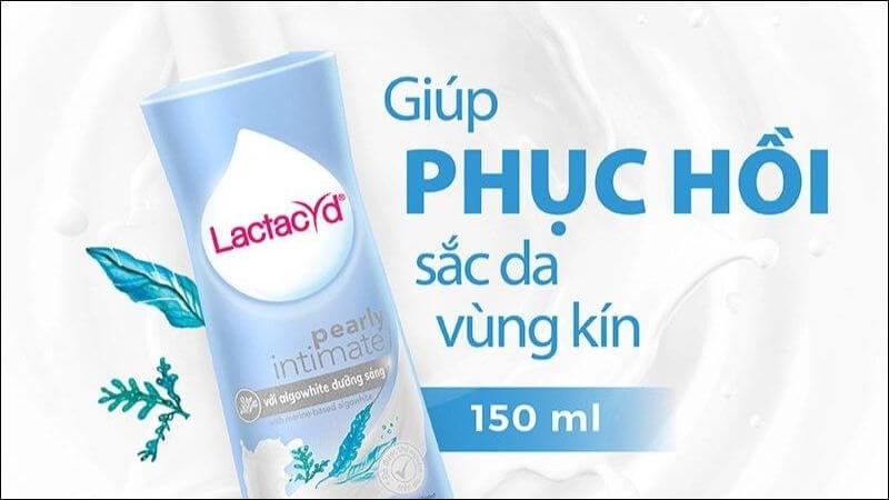 Dung dịch vệ sinh phụ nữ Lactacyd Pearly Intimate giúp làm sạch và bảo vệ vùng kín