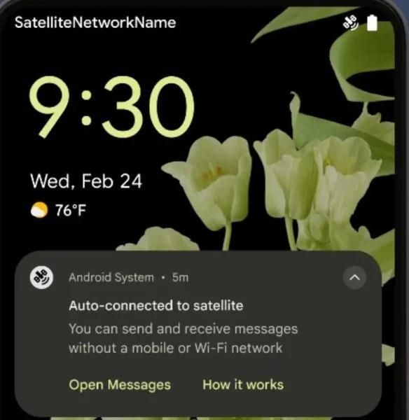 Android 15 sẽ cung cấp tính năng liên lạc qua vệ tinh cho người dùng
