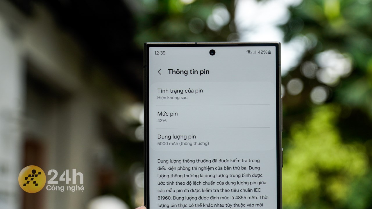 Pin Galaxy S24 Ultra