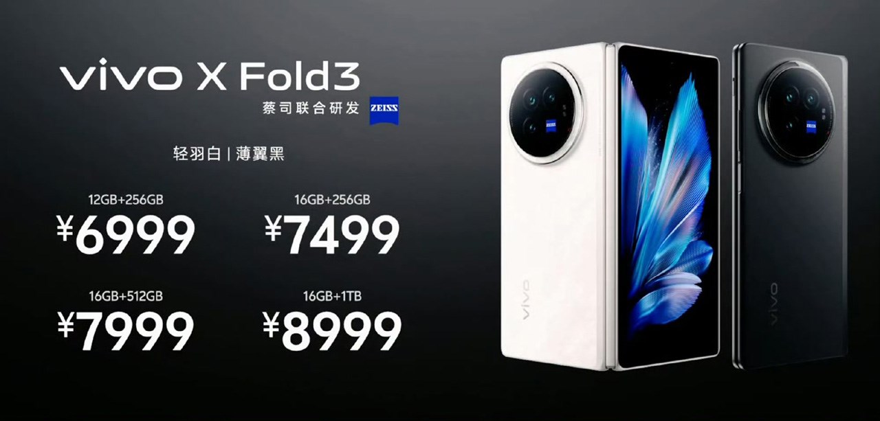 Mức giá chính thức của Vivo X Fold3 