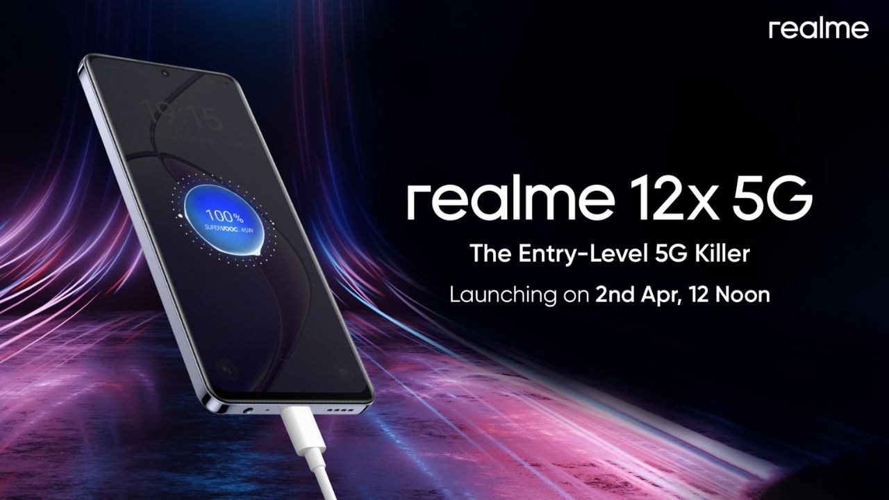 realme 12x 5G được ấn định thời gian ra mắt: Sạc nhanh nhất phân khúc