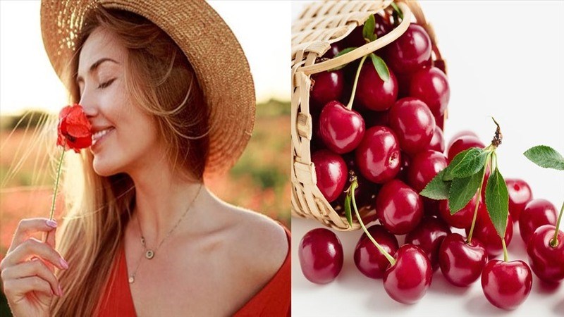 Quả anh đào chứa nhiều chất oxy hóa ngừa lão hóa sớm