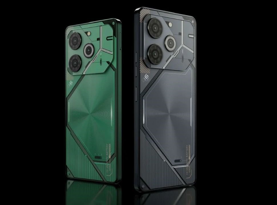 Tecno POVA 6 Pro phiên bản màu Meteorite Grey và Comet Green