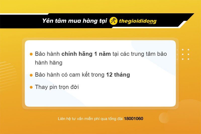 Ch&iacute;nh s&aacute;ch bảo h&agrave;nh đồng hồ tại Thế Giới Di Động