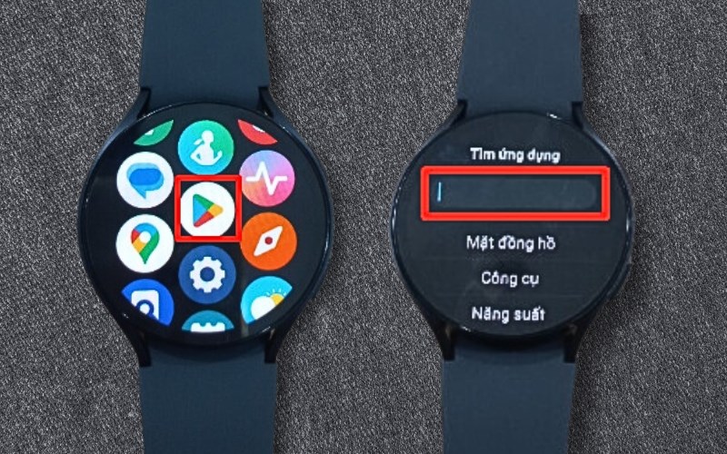 Chọn v&agrave;o CH Play > Nhập t&ecirc;n ứng dụng