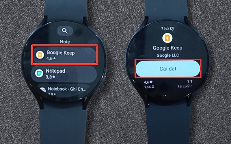 Nhấn vào ứng dụng bạn muốn tải xuống > Chọn Cài đặt Nhấn vào ứng dụng bạn muốn tải xuống > Chọn Cài đặt