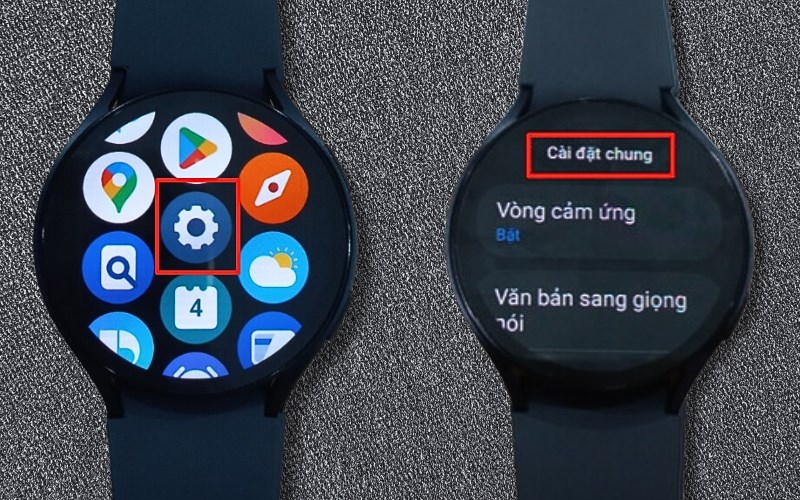Vào Cài đặt > Chọn vào Cài đặt chung Vào Cài đặt > Chọn vào Cài đặt chung