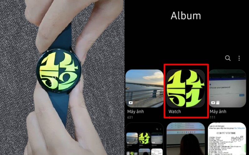 Nhấn thả nhanh đồng thời 2 n&uacute;t của đồng hồ để chụp m&agrave;n h&igrave;nh