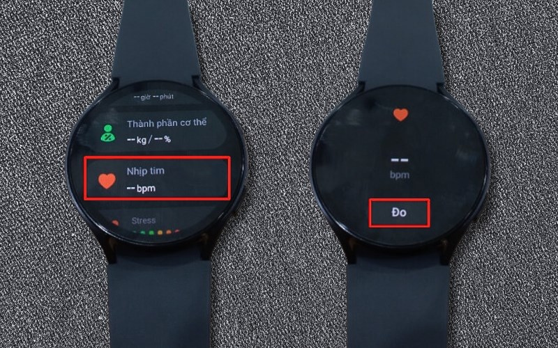 Chọn Nhịp tim > Chọn Đo Chọn Nhịp tim > Chọn Đo