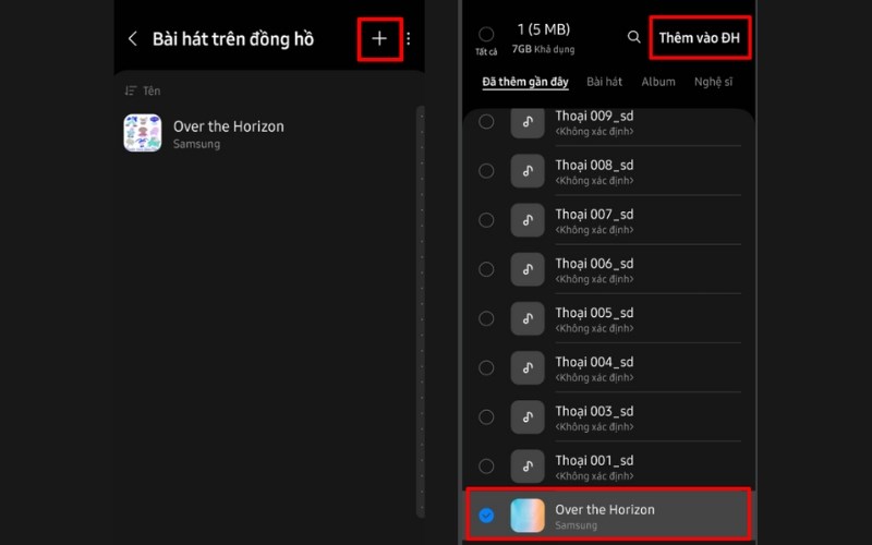 Ấn bấm dấu + > Chọn bài hát > Nhấn vào Thêm vào ĐH Ấn bấm dấu + > Chọn bài hát > Nhấn vào Thêm vào ĐH