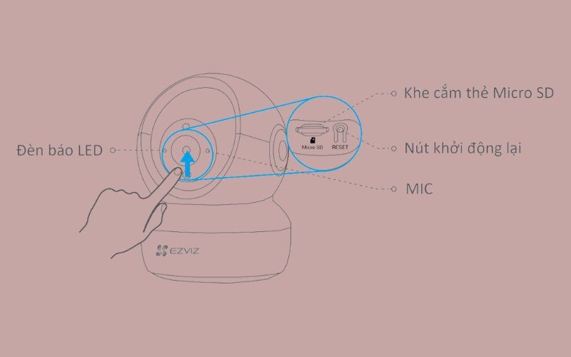 Các tính năng cơ bản trên camera Ezviz C6N